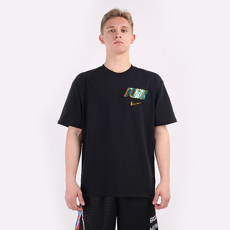 мужская черная футболка Nike Rayguns Basketball T-Shirt DB5964-010 - цена, описание, фото 4